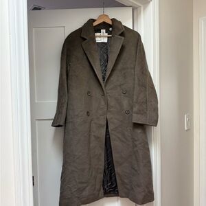 Aritzia Babaton Slouch Coat Camel and Wool size Xs NWT